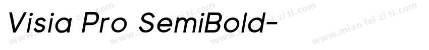 Visia Pro SemiBold字体转换